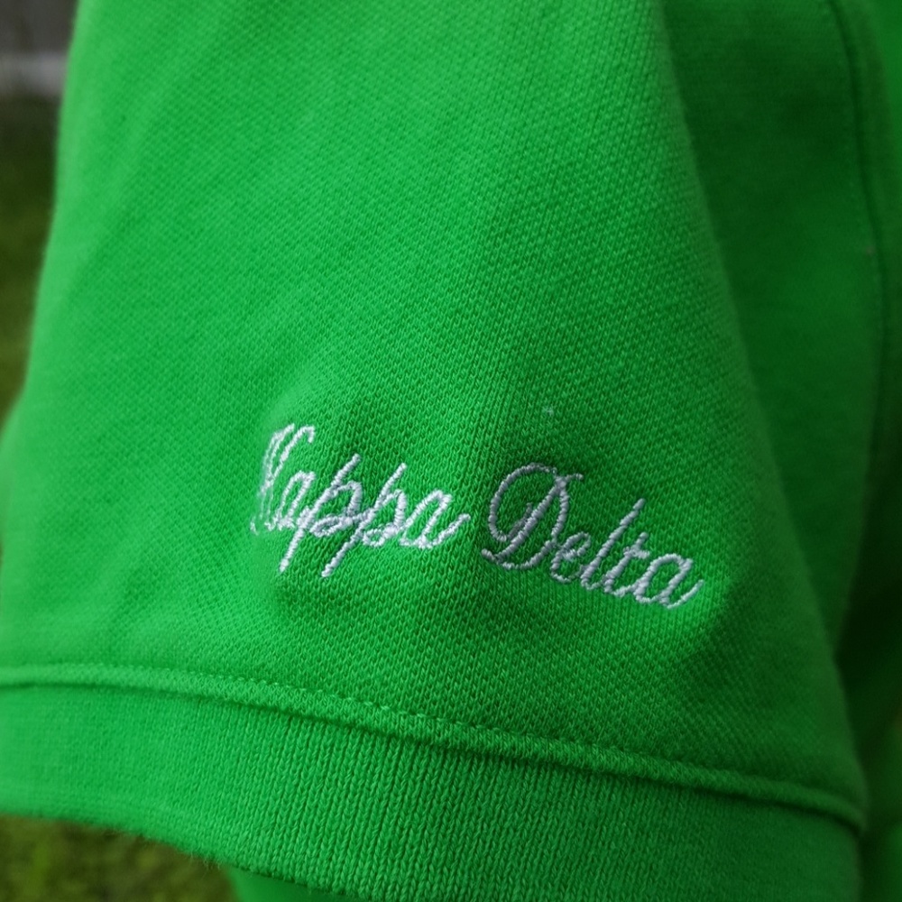 Vineyard Vines Susie Fit Kappa Delta Green Polo S - Picture 3 of 5